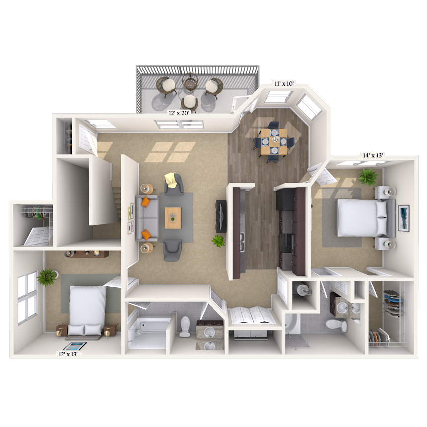 2100 Farm Springs Road 1-3 Beds Apartment for Rent - Photo Gallery 17