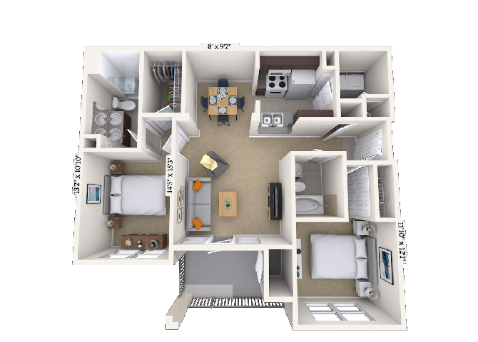 11001 Old St. Augustine Rd. Studio-3 Beds Apartment for Rent - Photo Gallery 24