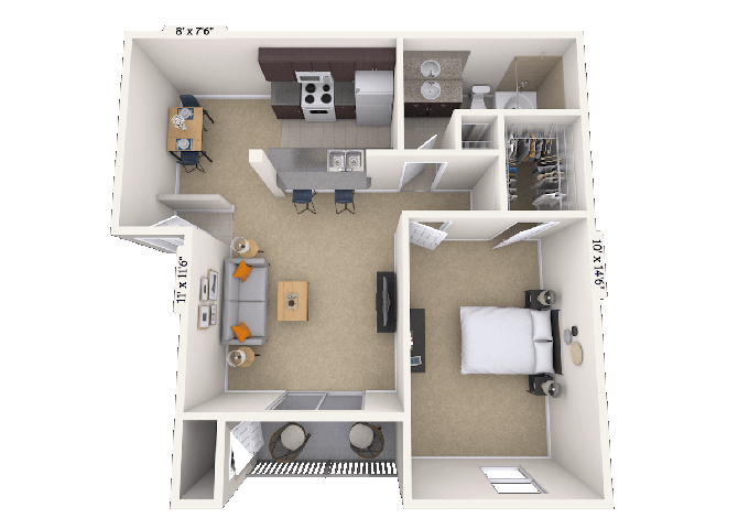 11001 Old St. Augustine Rd. Studio-3 Beds Apartment for Rent - Photo Gallery 18