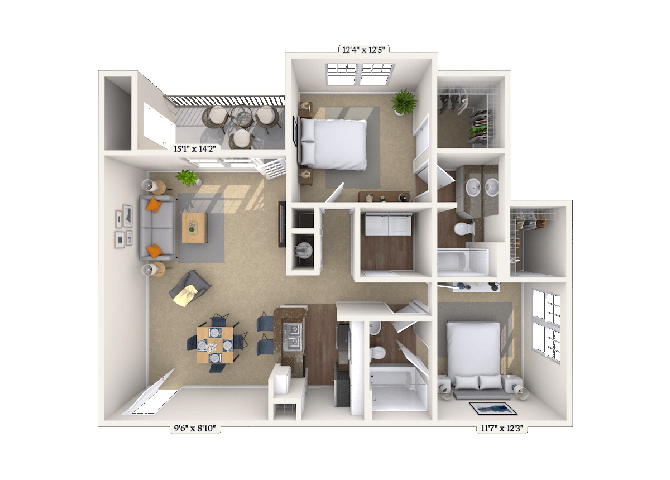 9401 Grove Hill Drive 1-3 Beds Apartment for Rent - Photo Gallery 12