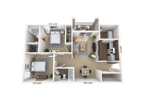 1 Greenbrier Drive Studio-3 Beds Apartment for Rent - Photo Gallery 15