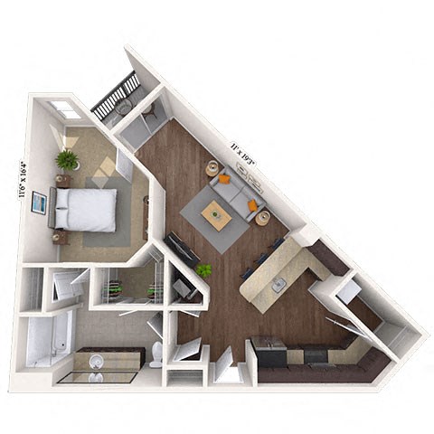 1225 S Church St Studio-3 Beds Apartment for Rent - Photo Gallery 30