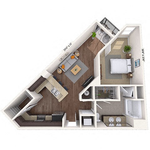 1225 S Church St Studio-3 Beds Apartment for Rent - Photo Gallery 29