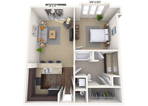 1225 S Church St Studio-3 Beds Apartment for Rent - Photo Gallery 34