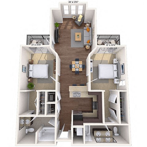 1225 S Church St Studio-3 Beds Apartment for Rent - Photo Gallery 42