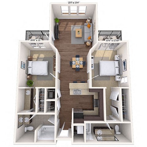 1225 S Church St Studio-3 Beds Apartment for Rent - Photo Gallery 41