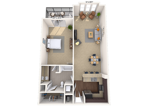 1225 S Church St Studio-3 Beds Apartment for Rent - Photo Gallery 32