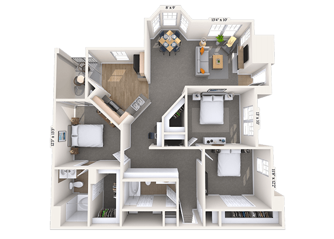 4390 Clearwater Way 1-3 Beds Apartment for Rent - Photo Gallery 25