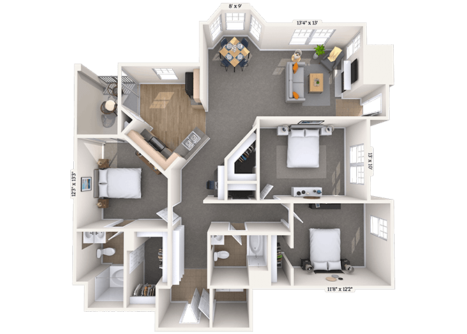 4390 Clearwater Way 1-3 Beds Apartment for Rent - Photo Gallery 27