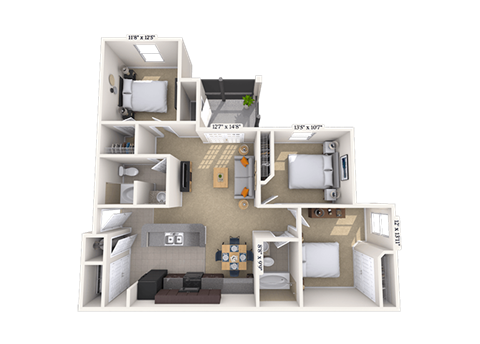 6061 Colonial Parkway 1-3 Beds Apartment for Rent - Photo Gallery 20