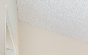 a bedroom with a bed and a ceiling fan