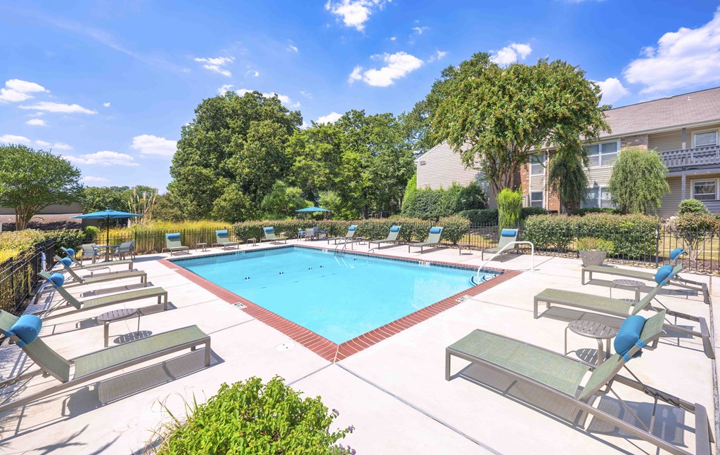 the swimming pool at our apartments