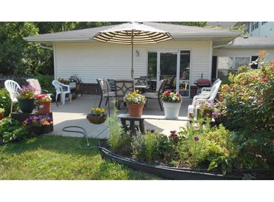 Outdoor lounge area