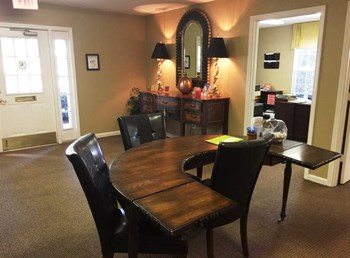 Leasing office interior