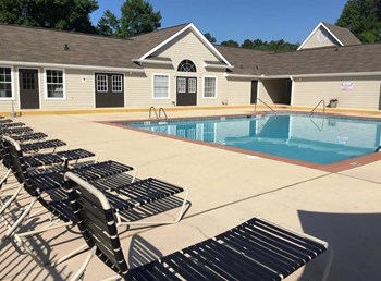 Community swimming pool and sundeck