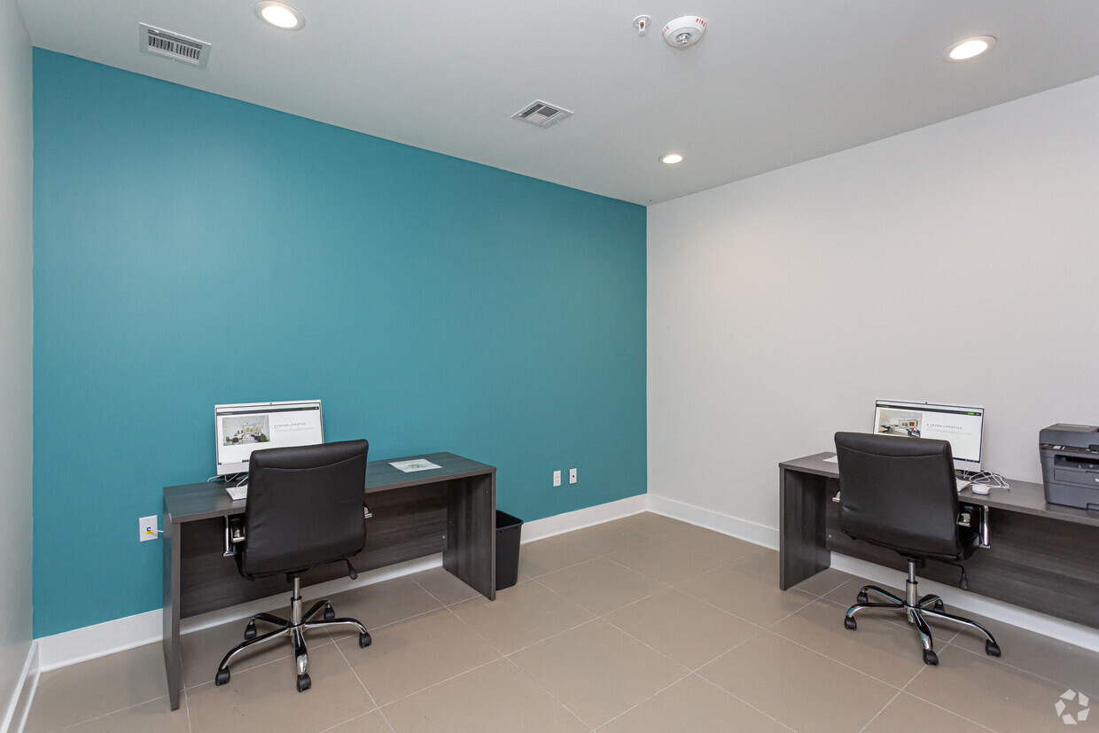 Parkway's equipped with multiple workstations and a printer for you to use 24/7!