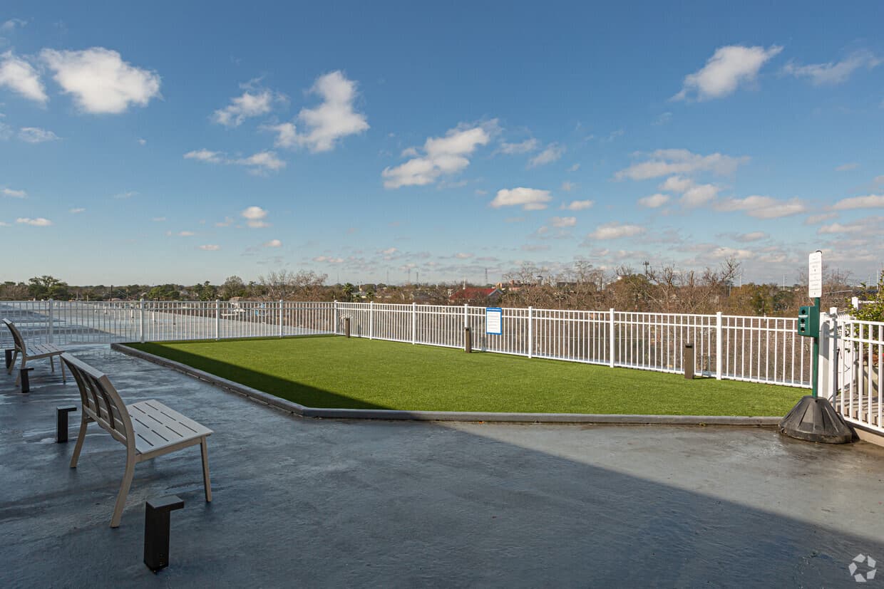 Parkway Apartments New Orleans Rooftop Dog Run