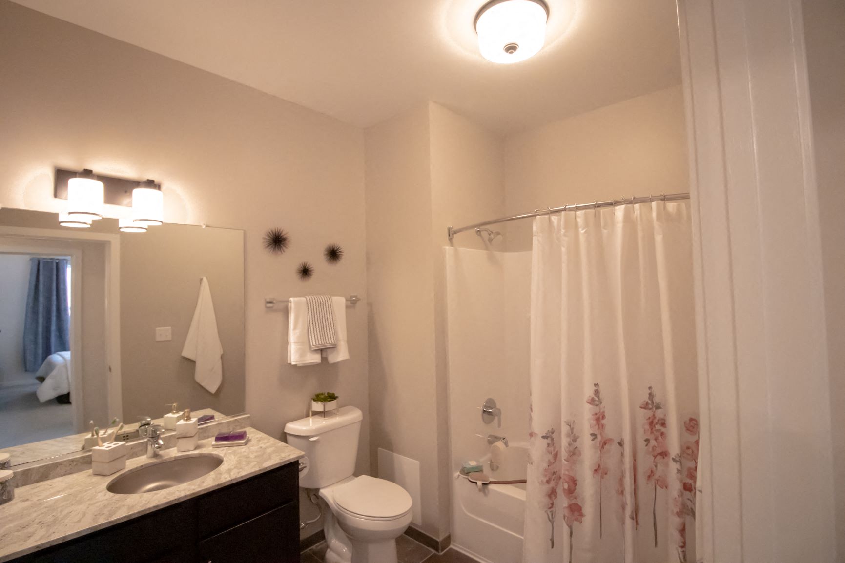 Every apartment at Penstock Quarter enjoys a spacious bathroom. Select units available with stand up showers.