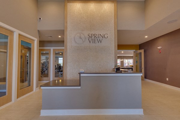 the lobby of spring view chiropractic office