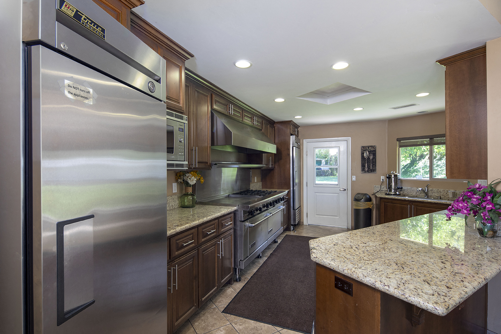 View of community clubhouse kitchen