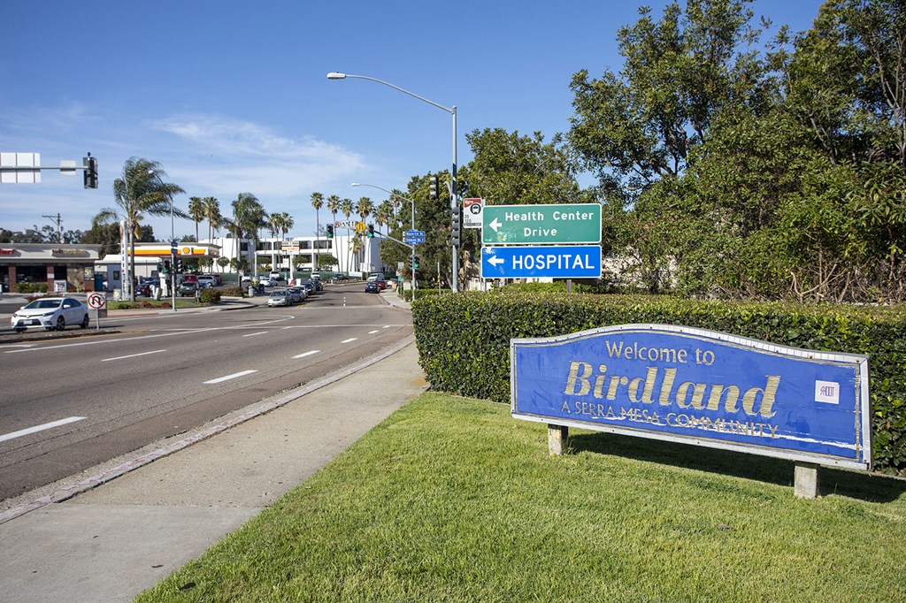 Freeway and Birdland sign