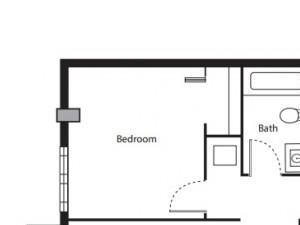 2 bedroom floor plan | District West Gables Apartments Miami FL