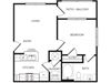 1 bedroom floor plan | Haven at Eldridge Apartments in Houston, TX