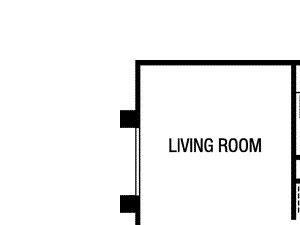 2 bedroom floor plan | River Oaks Apartments