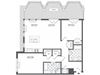 2 bedroom floor plan | Infinity Apartments in Edgewater, NJ
