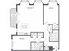 2 bedroom floor plan | Infinity Apartments in Edgewater, NJ