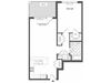 1 bedroom floor plan | Infinity Apartments in Edgewater, NJ