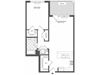 1 bedroom floor plan | Infinity Apartments in Edgewater, NJ