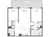2 bedroom floor plan | Infinity Apartments in Edgewater, NJ