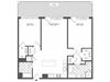2 bedroom floor plan | Infinity Apartments in Edgewater, NJ