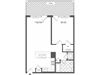 1 bedroom floor plan | Infinity Apartments in Edgewater, NJ
