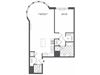 1 bedroom floor plan | Infinity Apartments in Edgewater, NJ