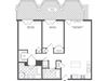2 bedroom floor plan | Infinity Apartments in Edgewater, NJ