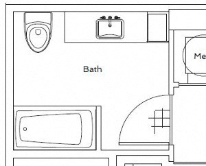 1A-A 1 Bedroom Floor Plan | 75 Tresser Stamford CT