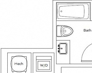 1C-A 1 Bedroom Floor Plan | 75 Tresser Stamford CT