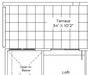 1LL-A 1 Bedroom Floor Plan | 75 Tresser Stamford CT