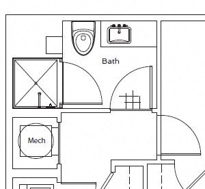 1M-B 1 Bedroom Floor Plan | 75 Tresser Stamford CT