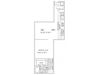 1 bedroom floor plan | Parkside at Firewheel Apartments in Garland, TX