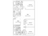 3 bedroom floor plan | Parkside at Firewheel Apartments in Garland, TX