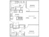2 bedroom floor plan | Parkside at Firewheel Apartments in Garland, TX