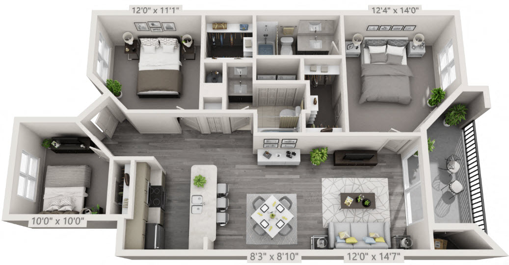 Mt Vernon Floor Plan at The Citizen at Shirlington Village, Arlington, VA, 22206