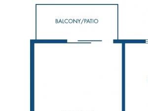 2 bedroom floor plan | The Laurels Chicago IL