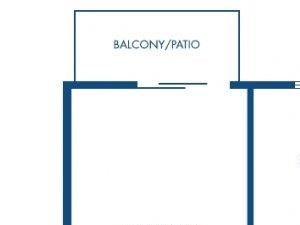 2 bedroom floor plan | The Laurels Chicago IL