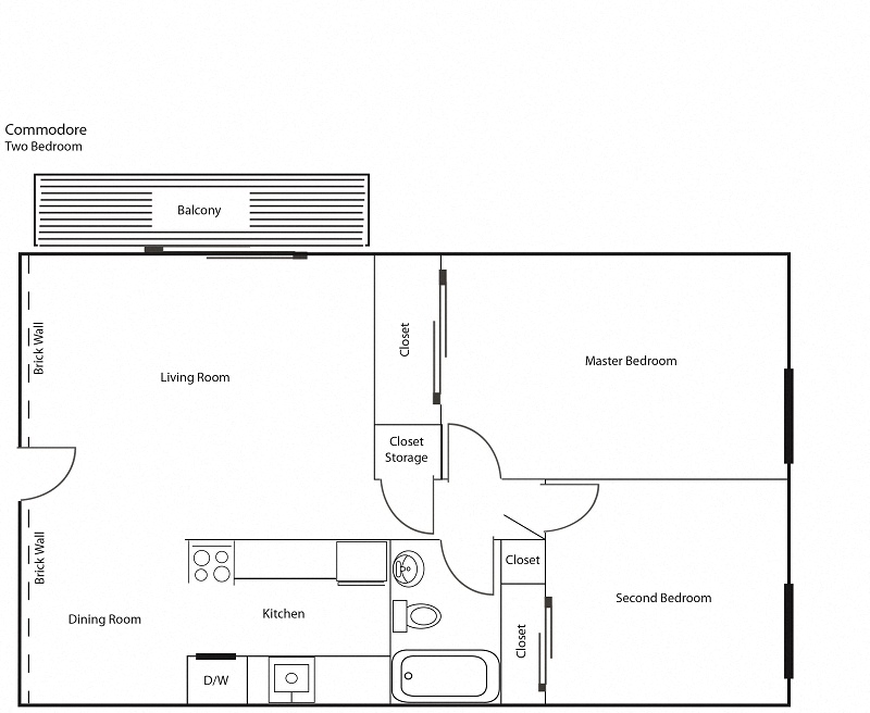 Floorplan 2 Bedroom