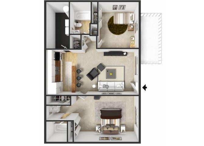 Two Bedroom Two Bath