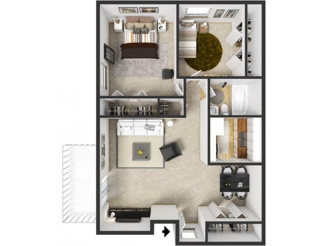 Floor Plans of Sunflower Apartments in Wyoming MI